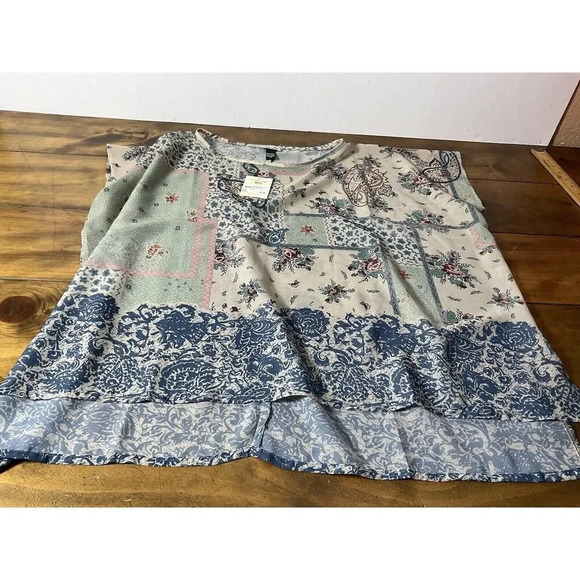 Tasha Polizzi Sheer Tunic Top Multicolor One Size NWT - Picture 6 of 9